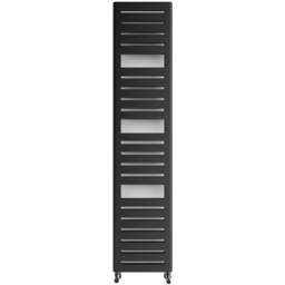 Terma Salisbury Metallic Black Heated Towel Rail 1316 BTU 1360 x 300mm - Size: 136 x 30 x 7.2cm - Wilko - thumbnail 1