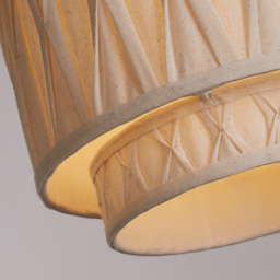 Lighting Collection Aurelia Cream Pinch Pleat Ceiling Shade - Size: 23 x 30 x 30cm - Wilko - thumbnail 5