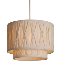 Lighting Collection Aurelia Cream Pinch Pleat Ceiling Shade - Size: 23 x 30 x 30cm - Wilko - thumbnail 4