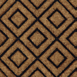 JVL Comfort Diamonds Tuffscrape Door Mat 40x70cm - Size: 40 x 70cm - Brown - JVL Homewares - Wilko - thumbnail 6