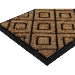 JVL Comfort Diamonds Tuffscrape Door Mat 40x70cm - Size: 40 x 70cm - Brown - JVL Homewares - Wilko - thumbnail 7