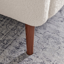 Furniturebox Terry White Boucle Armchair - Size: Single - Wilko - thumbnail 4