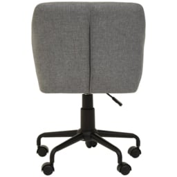 Interiors by Premier Brent Grey and Black Swivel Home Office Chair - Size: 52 x 56 x 88cm - Multi - Wilko - thumbnail 7