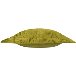 Paoletti Palmeria Moss Quilted Velvet Cushion - Size: 60 x 60 cm - Green - Wilko - thumbnail 5