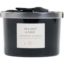 3 Wick Candle - Sea Salt and Sage - True Aroma - Wilko - thumbnail 1