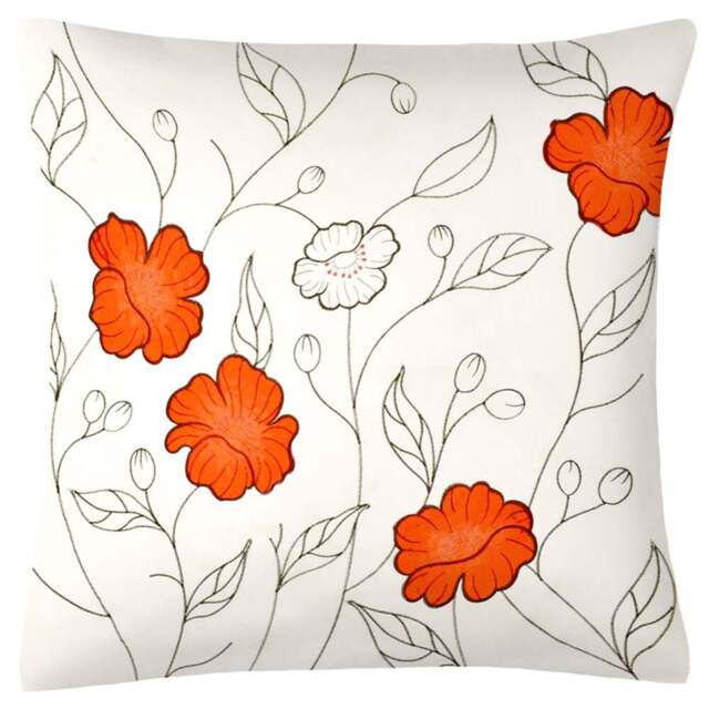 Intimates Arial Orange Filled Large Cushion 56 x 56cm 2 Pack - Wilko - image 1