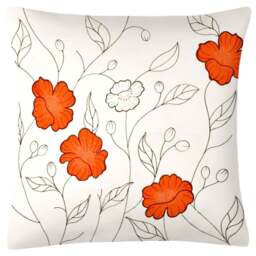 Intimates Arial Orange Filled Large Cushion 56 x 56cm 2 Pack - Wilko - thumbnail 1