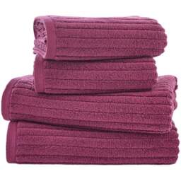 Deyongs Rialto Cerise Bath Towel - Size: 68 x 127cm - Pink - Wilko