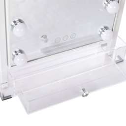 Living and Home White Rectangle LED Hollywood Vanity Makeup Mirror 36.5 x 47.5cm - Size: 47.5 x 36.5 x 8.5cm - Wilko - thumbnail 4