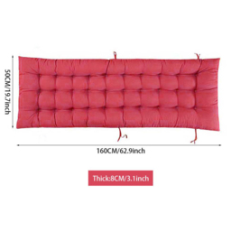 Living and Home Red Sun Lounger Cushion Cover - Size: 8x160x50cm - Wilko - thumbnail 7