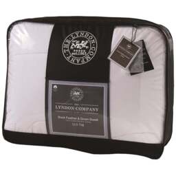 The Lyndon Company Super King Size Natural Duck Feather and Down Duvet 13.5 Tog - White - Wilko - thumbnail 1