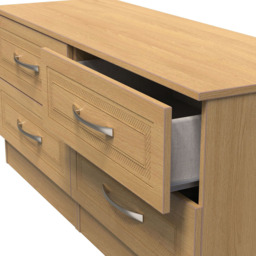 Crowndale Dorset 4 Drawer Modern Oak Bed Box Ready Assembled - Wood - Wilko - thumbnail 7