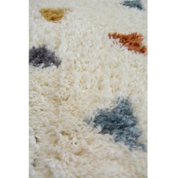 Homemaker Multicolour Snug Triangles Shaggy Round Rug 100cm - Size: 100 x 100cm - Wilko - thumbnail 3