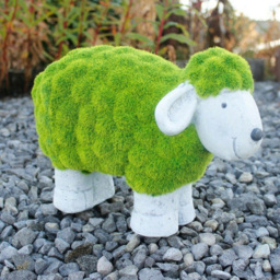 Marco Paul Resin Stone Sheep Garden Ornaments - Size: 40 x 20 x 15cm - Green - Wilko - thumbnail 3