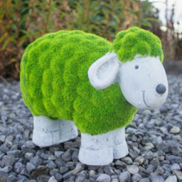 Marco Paul Resin Stone Sheep Garden Ornaments - Size: 40 x 20 x 15cm - Green - Wilko - thumbnail 7