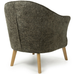 wilko Mallory Flax Effect Green Armchair - Size: Single - Shankar - thumbnail 4