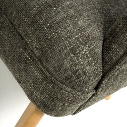 wilko Mallory Flax Effect Green Armchair - Size: Single - Shankar - thumbnail 7