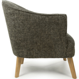 wilko Mallory Flax Effect Green Armchair - Size: Single - Shankar - thumbnail 5