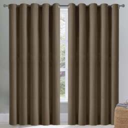 Velosso Waffle Natural Blackout Curtains 183 x 168cm - Size: W 168 x D 183cm - Cream - Wilko - thumbnail 1