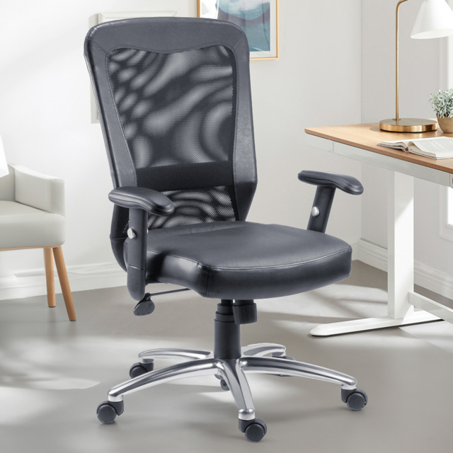Teknik Breeze Black Mesh Swivel Office Chair - Size: 44 x 48 x 47cm - Teknik Office - Wilko - image 1