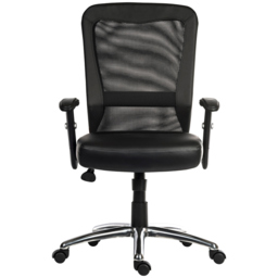 Teknik Breeze Black Mesh Swivel Office Chair - Size: 44 x 48 x 47cm - Teknik Office - Wilko - thumbnail 3