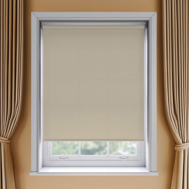 New Edge Blinds Thermal Blackout Roller Blind Taupe 95cm - Size: W 95 x D 170cm - Brown - Wilko - image 1