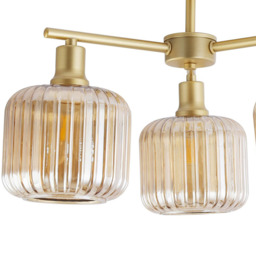 Micah 3 Light Ceiling Fitting Champagne and Gold - Wilko - thumbnail 7