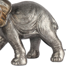 Elijah Elephant Table Lamp Silver - Wilko - thumbnail 6