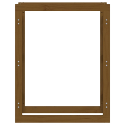 vidaXL Honey Brown Pine Wood Firewood Log Holder 100 x 80 x 25cm - Wilko - thumbnail 5