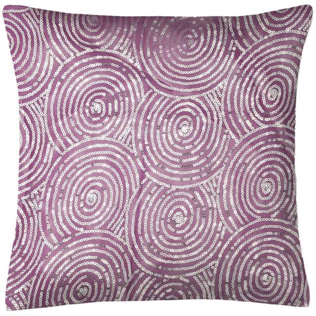 Intimates Akasha Filled Cushion 43 x 43cm 2 Pack - Purple - Wilko - image 1