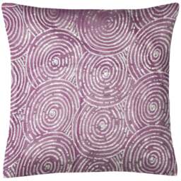 Intimates Akasha Filled Cushion 43 x 43cm 2 Pack - Purple - Wilko