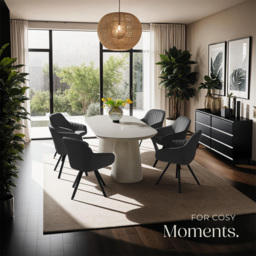 tectake Black Velvet Swivel Accent Armchair - Size: Single - Wilko - thumbnail 5