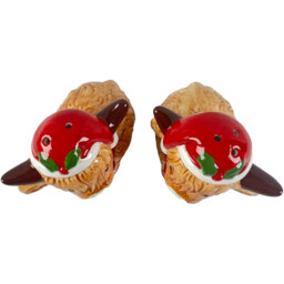 Highland Cow Salt and Pepper Shakers Brown and Red - Wilko - thumbnail 4