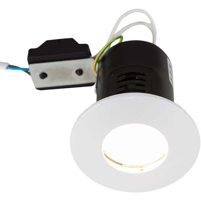 ValueLights White IP65 Warm White LED Ceiling Downlight 4 Pack - Wilko - image 1