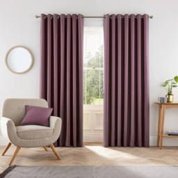 Helena Springfield Eden Grape Lined Eyelet Curtains 229 x 183cm - Size: W 229 x D 183cm - Wilko - thumbnail 5