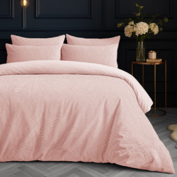 Velosso Single Pink Savannah Velvet Duvet Set - Wilko