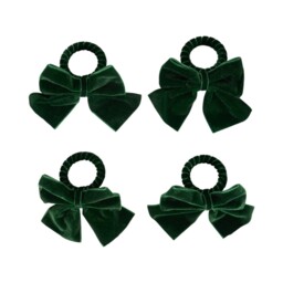 Pack of 4 Bow Napkin Rings Green - All I Want For Christmas - Wilko - thumbnail 6