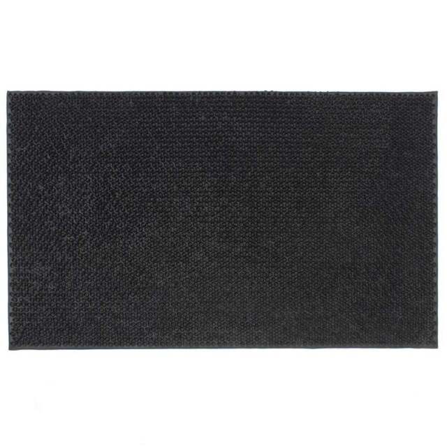 JVL Condor Rubber Scraper Door Mat 45 x 75cm - Black - JVL Homewares - Wilko - image 1