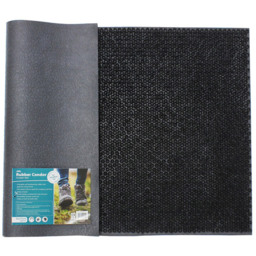 JVL Condor Rubber Scraper Door Mat 45 x 75cm - Black - JVL Homewares - Wilko - thumbnail 4