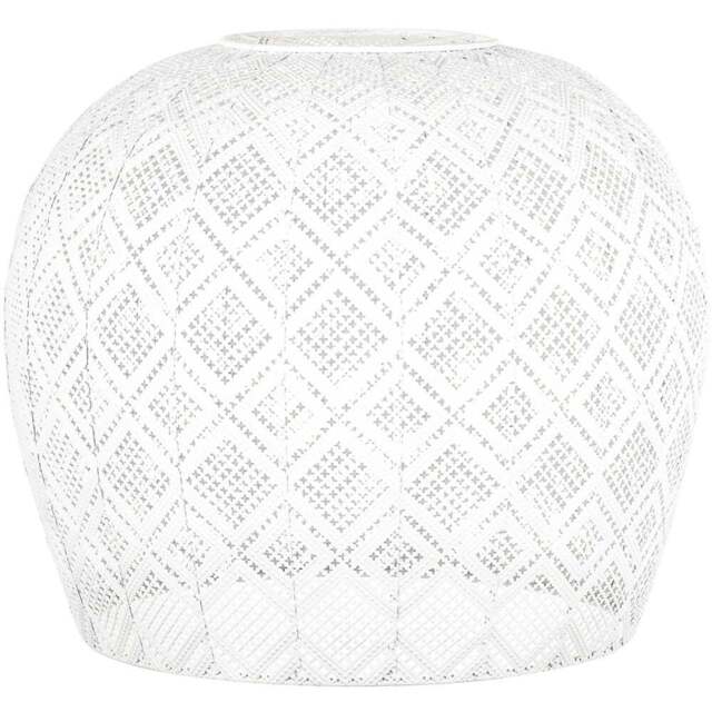 White Geometric Domed Pendant Light - Wilko - image 1