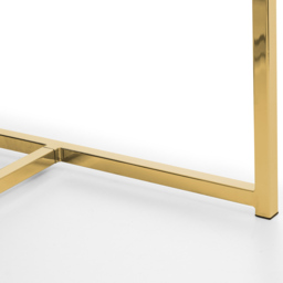 Julian Bowen Scala Dining Table Gold and White Marble Top - Size: 4 Seater - Multi - Wilko - thumbnail 6