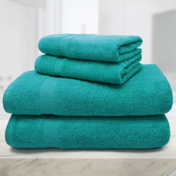 Mayfair Egyptian Cotton Jade Bath Towel Set of 2 - Green - Wilko - thumbnail 4