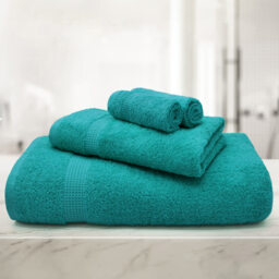 Mayfair Egyptian Cotton Jade Bath Towel Set of 2 - Green - Wilko - thumbnail 3