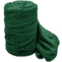 Velosso Emerald Moda Plush Throw 150 x 200cm - Size: 150 x 200 x 1cm - Wilko