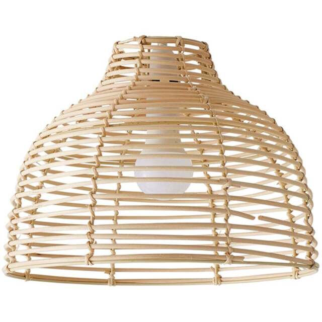 ValueLights Lobster Cream Pot Basket Weave Pendant Shade - Size: 24 x 31 x 31cm - Wilko - image 1