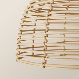 ValueLights Lobster Cream Pot Basket Weave Pendant Shade - Size: 24 x 31 x 31cm - Wilko - thumbnail 4