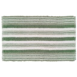 Candy Stripe Bath Mat  - Sage - Wilko