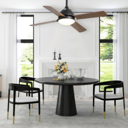 Living and Home Brown Adjustable Ceiling Fan with Light - Size: 106 x 106 x 50cm - Wilko - thumbnail 7