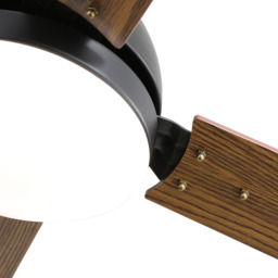 Living and Home Brown Adjustable Ceiling Fan with Light - Size: 106 x 106 x 50cm - Wilko - thumbnail 5