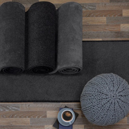 Relay Charcoal Round Rug 200cm - Size: 200 x 200cm - Grey - Homemaker - Wilko - thumbnail 7